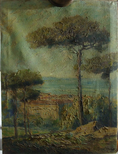 gemäldereinigung vorher